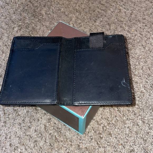 Serman Brands Slim Wallet 3x 4•  • Soft Leather • Black Noire - Picture 2 of 9